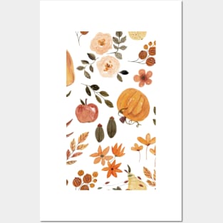 Autumn Palette: A Vibrant Artistic Expression Posters and Art